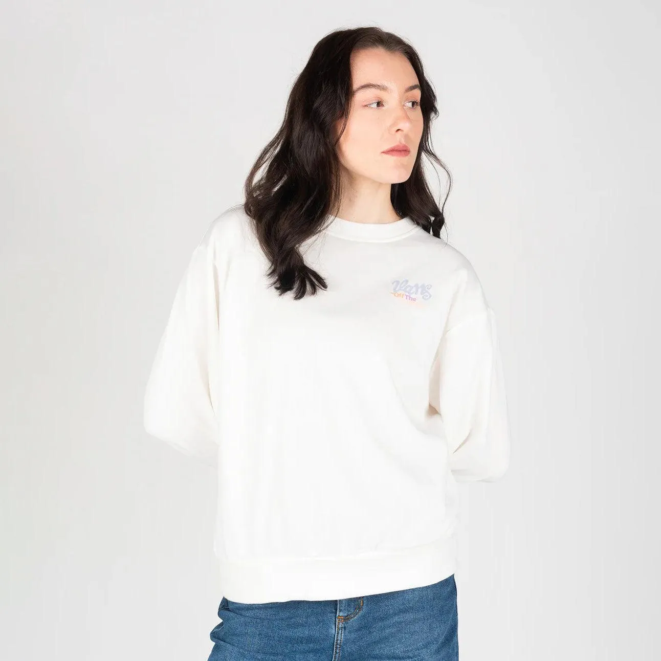 Buzo Vans Good Company Blousant Crew Mujer Crudo