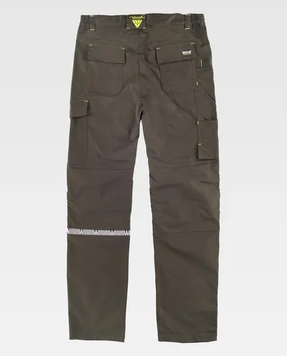 Pantalón de tejido elástico bidireccional Verde Caza
