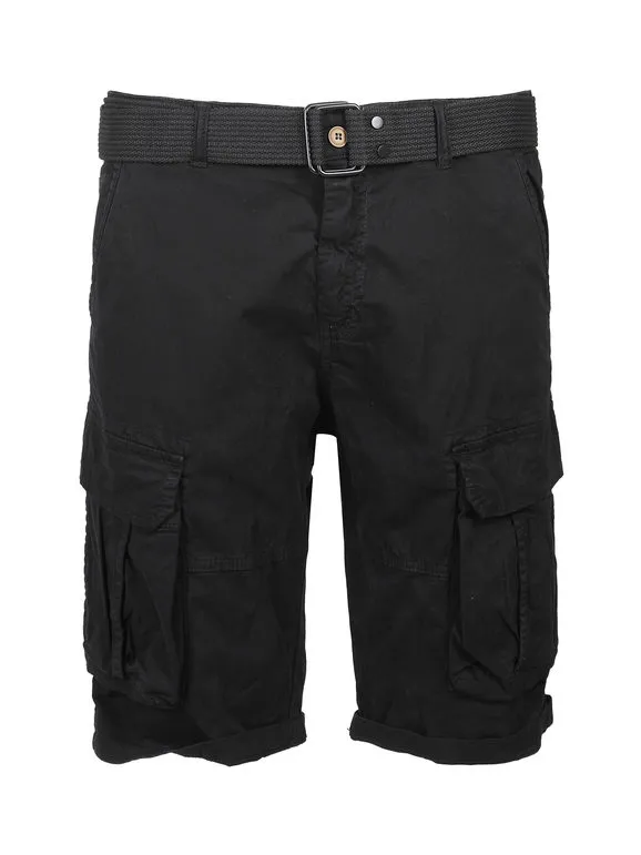 Yes Design Shorts cargo de hombre con cinturón.