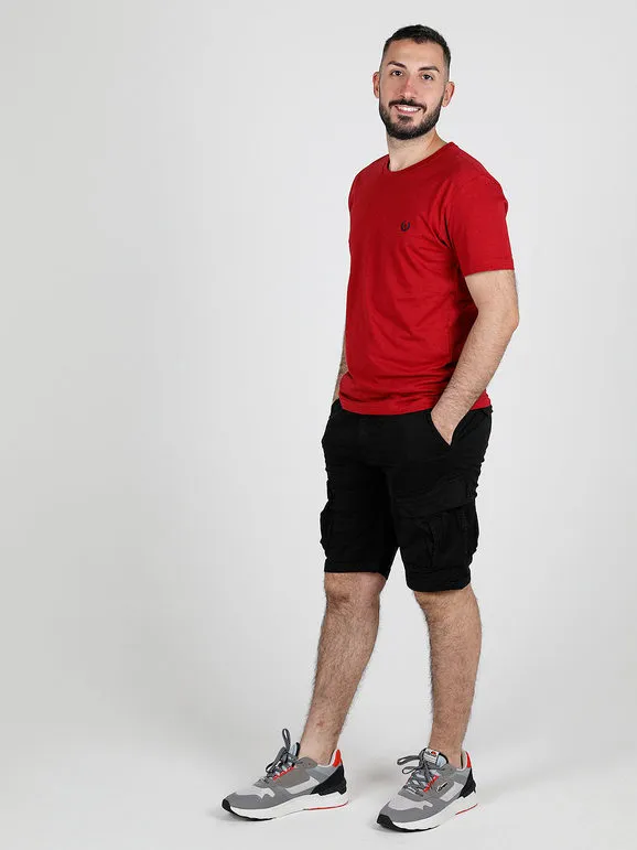 Yes Design Shorts cargo de hombre con cinturón.